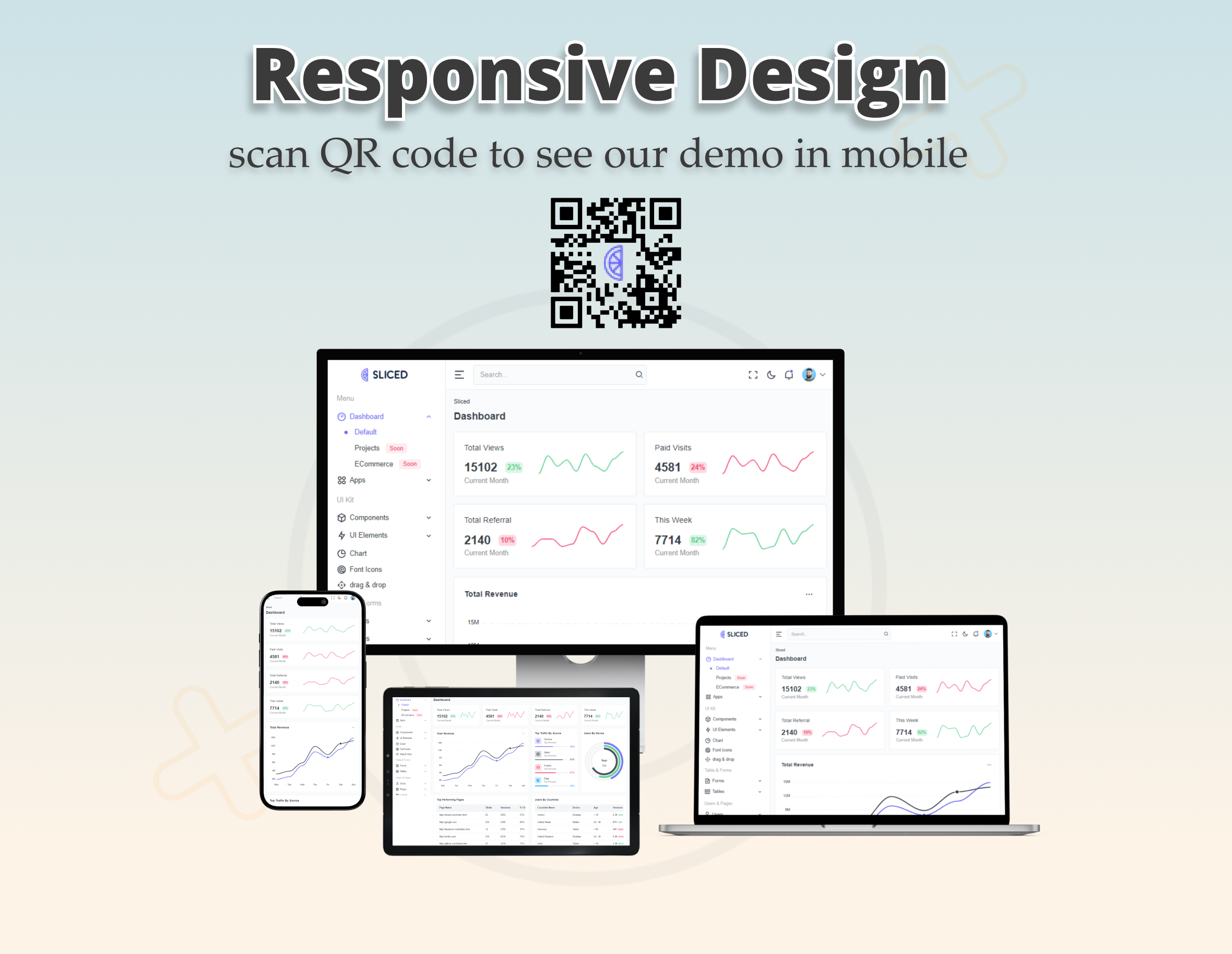 Sliced - Laravel 12, React, Angular, Blazor, Vue, Svelte & Tailwind CSS Admin & Dashboard Template - 5
