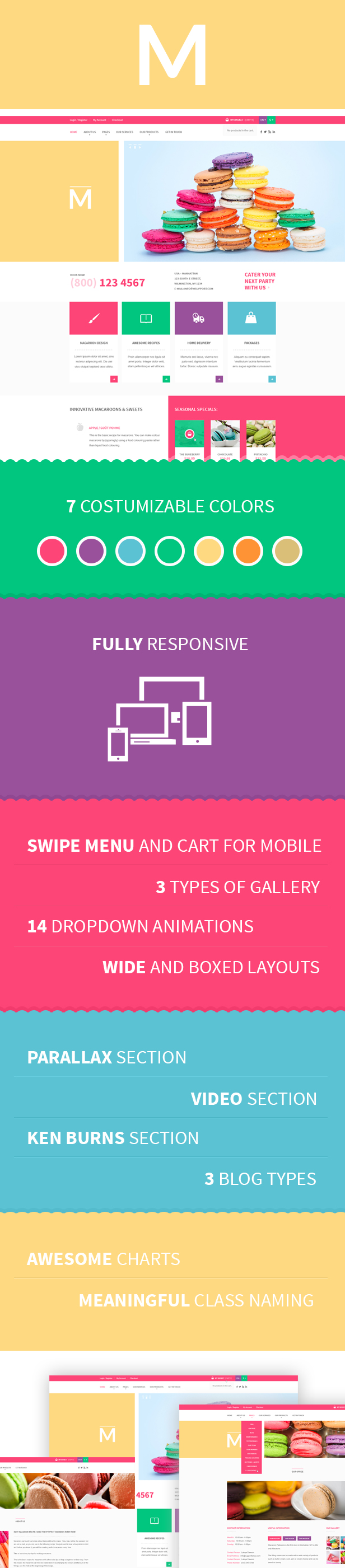 Macaroon - Creative Patisserie HTML Template - 8