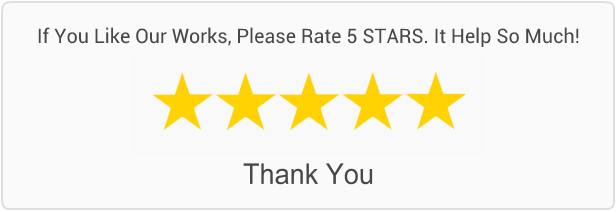 If you like our works, please rate 5 stars. It helps so much! Thank you.