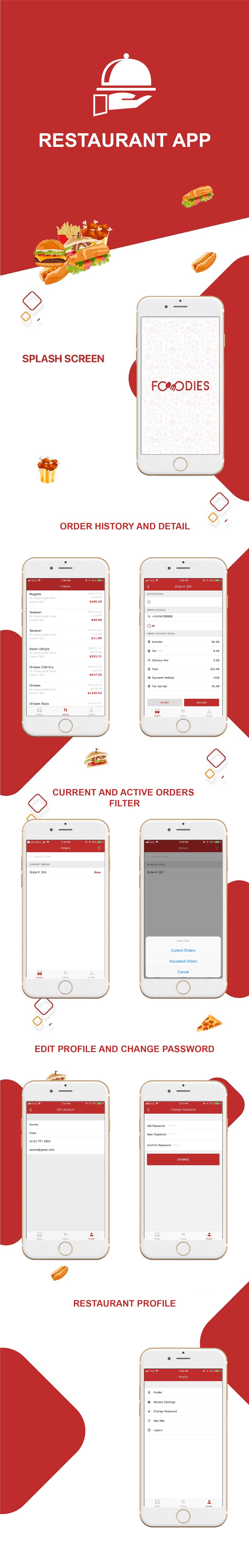 Foodies - IOS Native Order Taking Restaurant App - 3