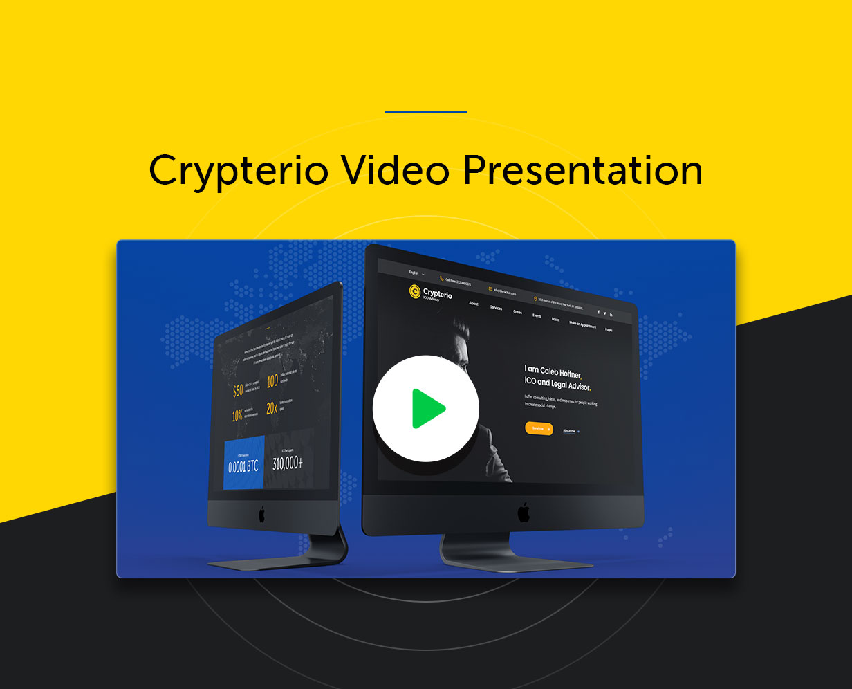 Crypterio Ico Landing Page And Cryptocurrency Wordpress Theme By - 