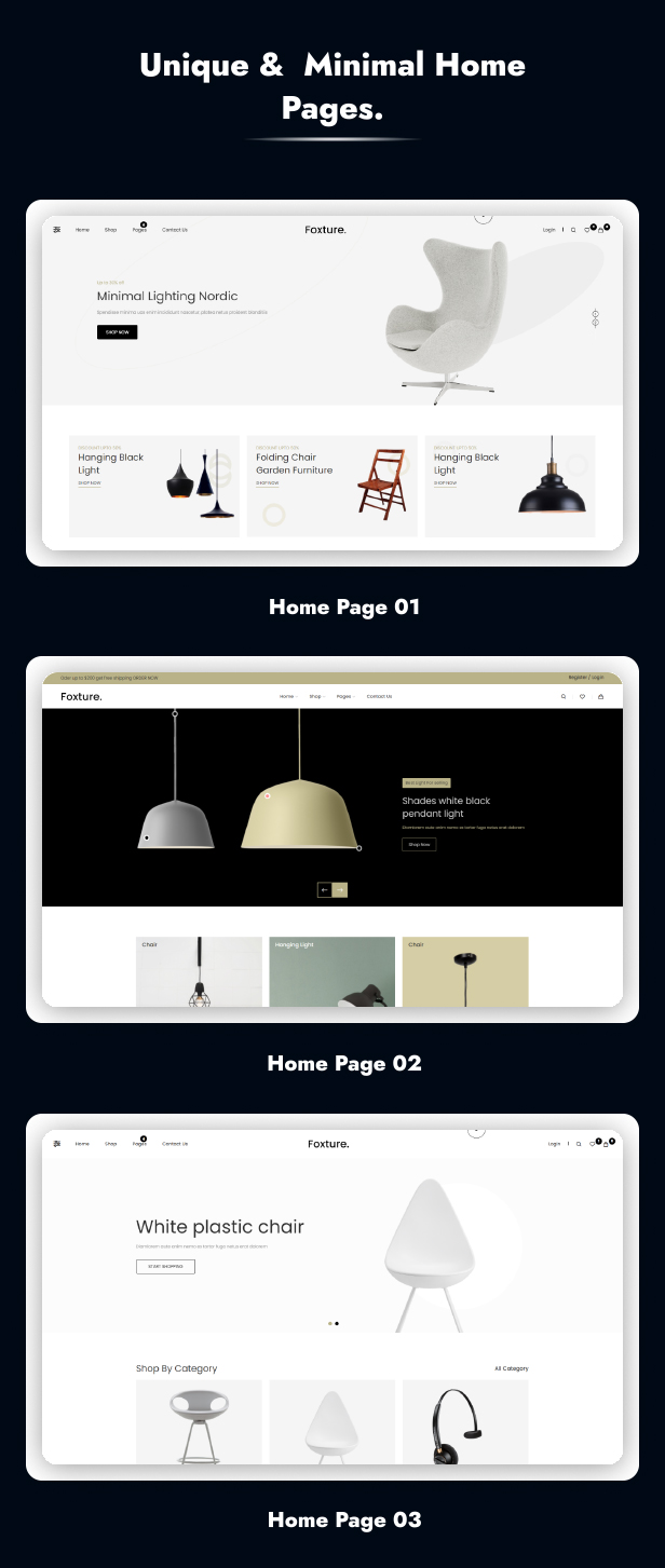 Modern Minimalist Home's  Page