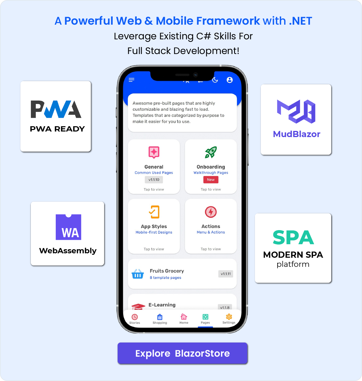 Blazor Store - Mobile PWA and Site Templates with Powerful Built-in Functions - 5