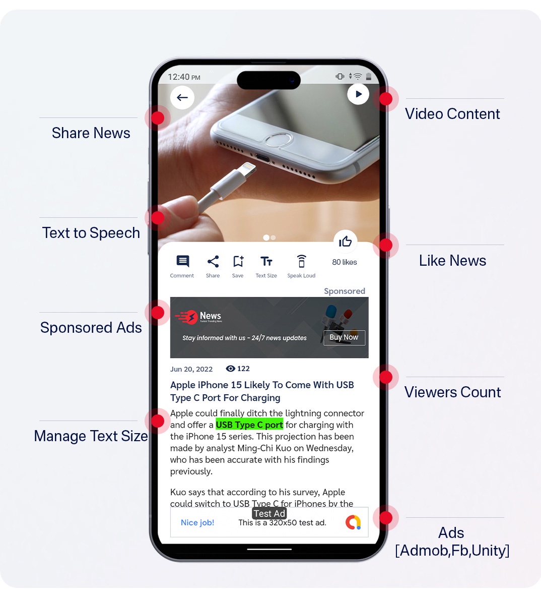 News App and Web -Flutter News App for Android and IOS App | News Website with Admin panel - 16