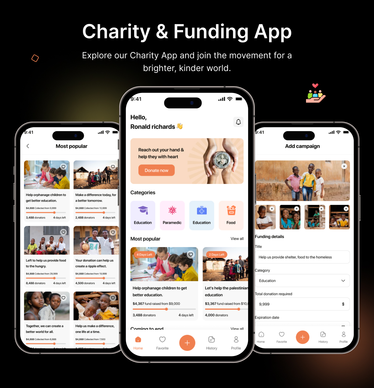 CaringHandsApp template : Charity App in Flutter (Android, iOS) | SupportStream App - 5