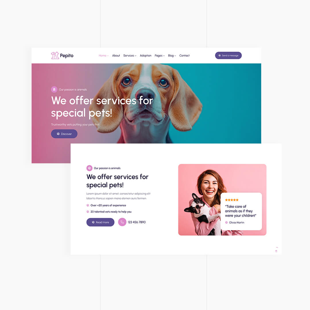 Pepito - Pet Care & Veterinary Template