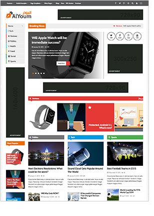 AlYoum | Retina Magazine and Blog WordPress Theme - 9