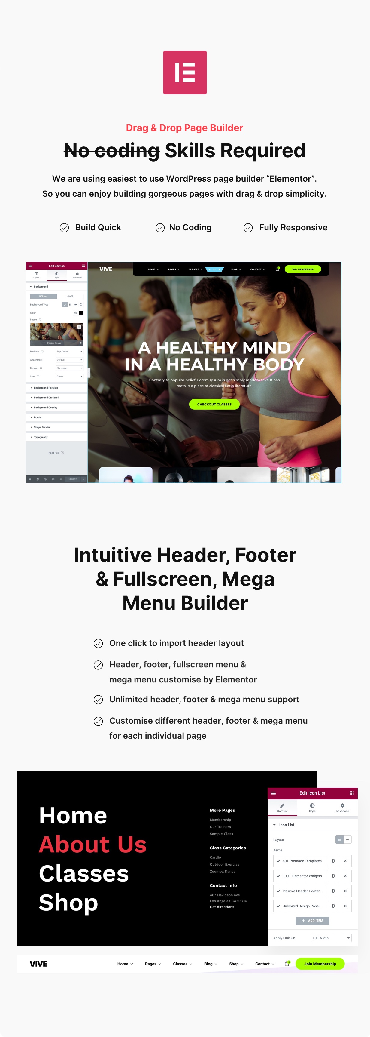 Vive | Fitness Gym WordPress