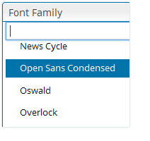 Emerix theme - Google fonts