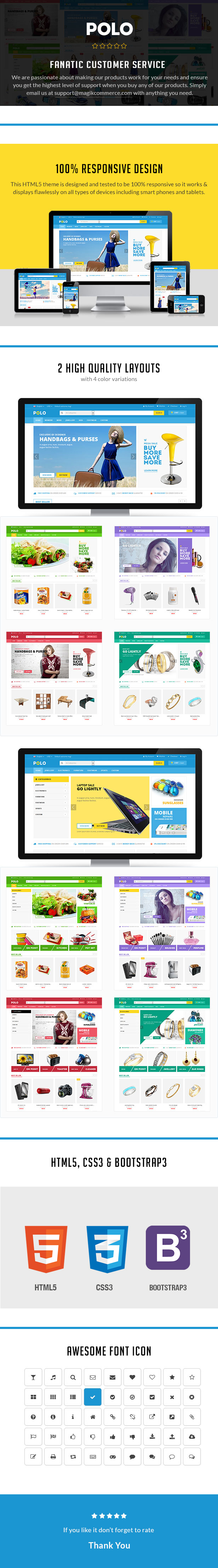 polo responsive html Template