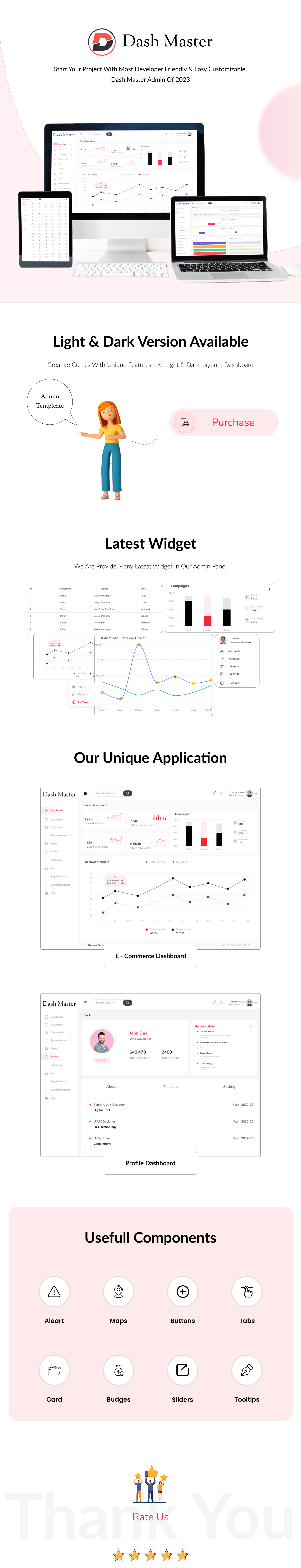 Dashmaster - The Complete Flutter Admin Panel Dashboard - 2