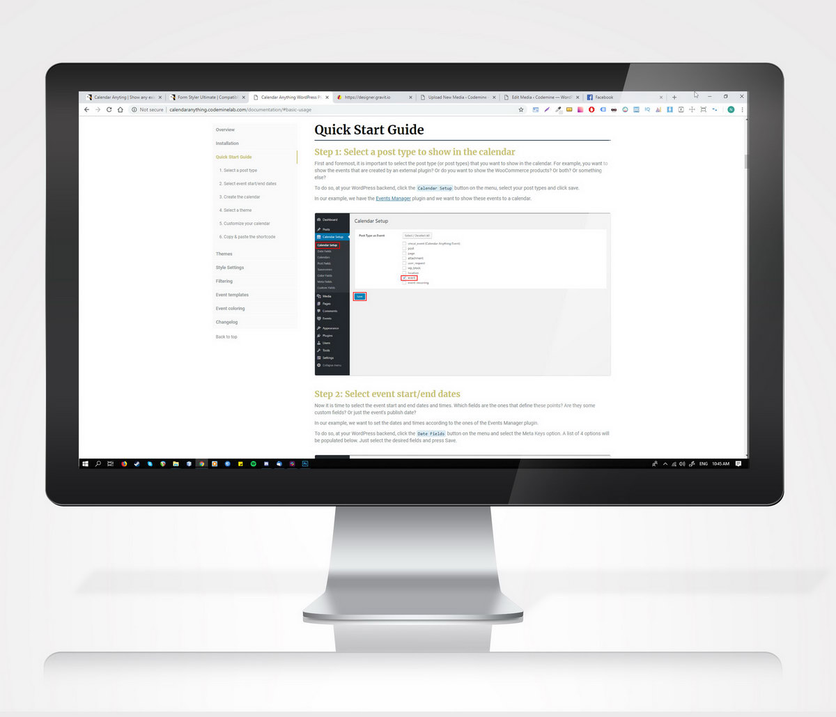 Calendar Anything | Show any existing WordPress custom post type in a calendar - 5