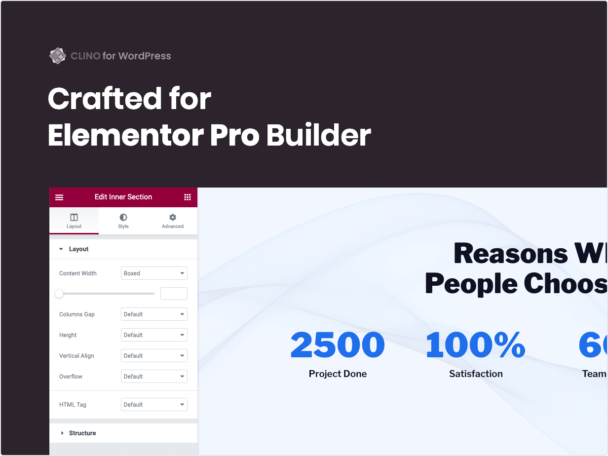 Crafted for Elementor Builder