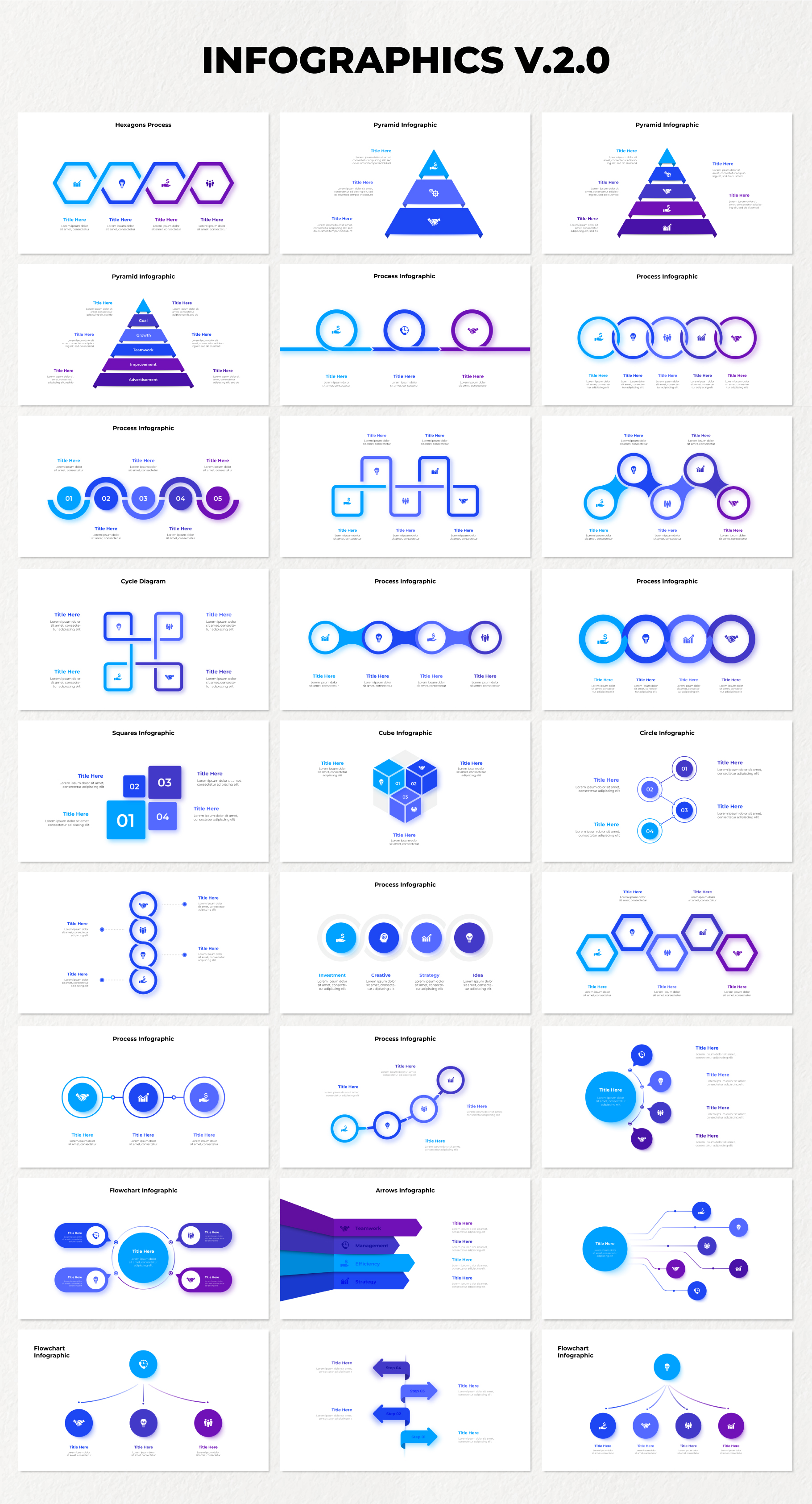 Multipurpose Infographics PowerPoint Templates v.5.2 - 90