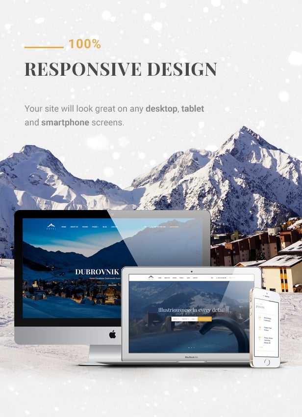 Hotel WordPress theme - Fully Responsive