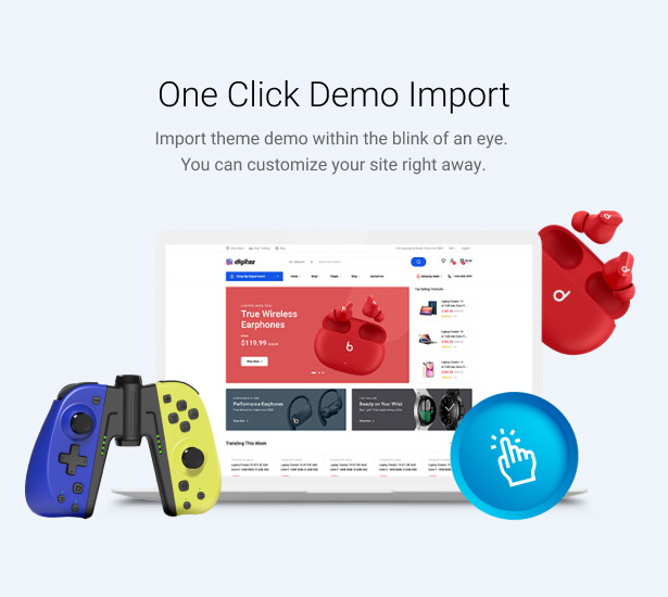 digitaz - electronics store wordpress theme demo installation