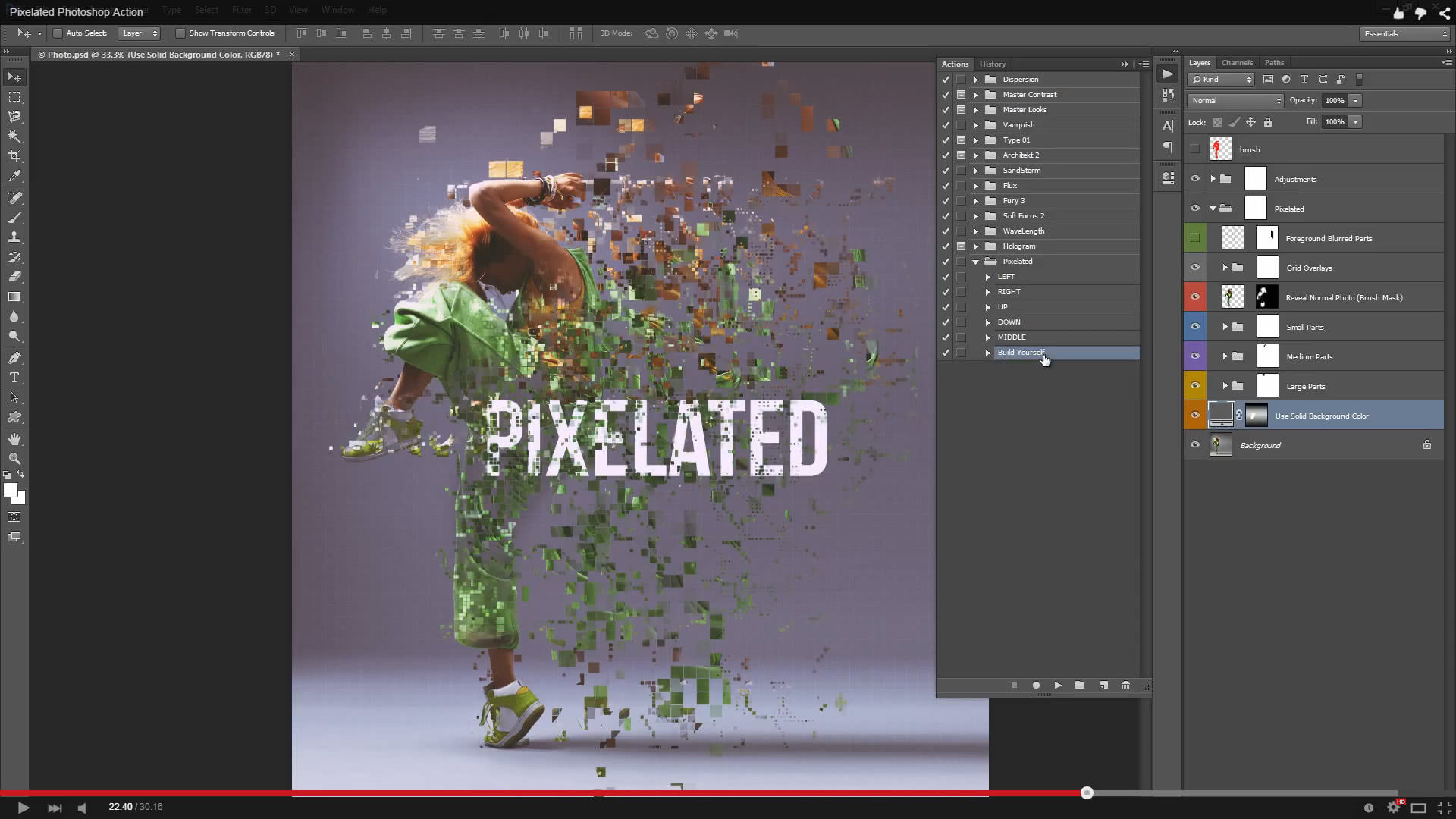 Pixelated Photoshop Action - 1