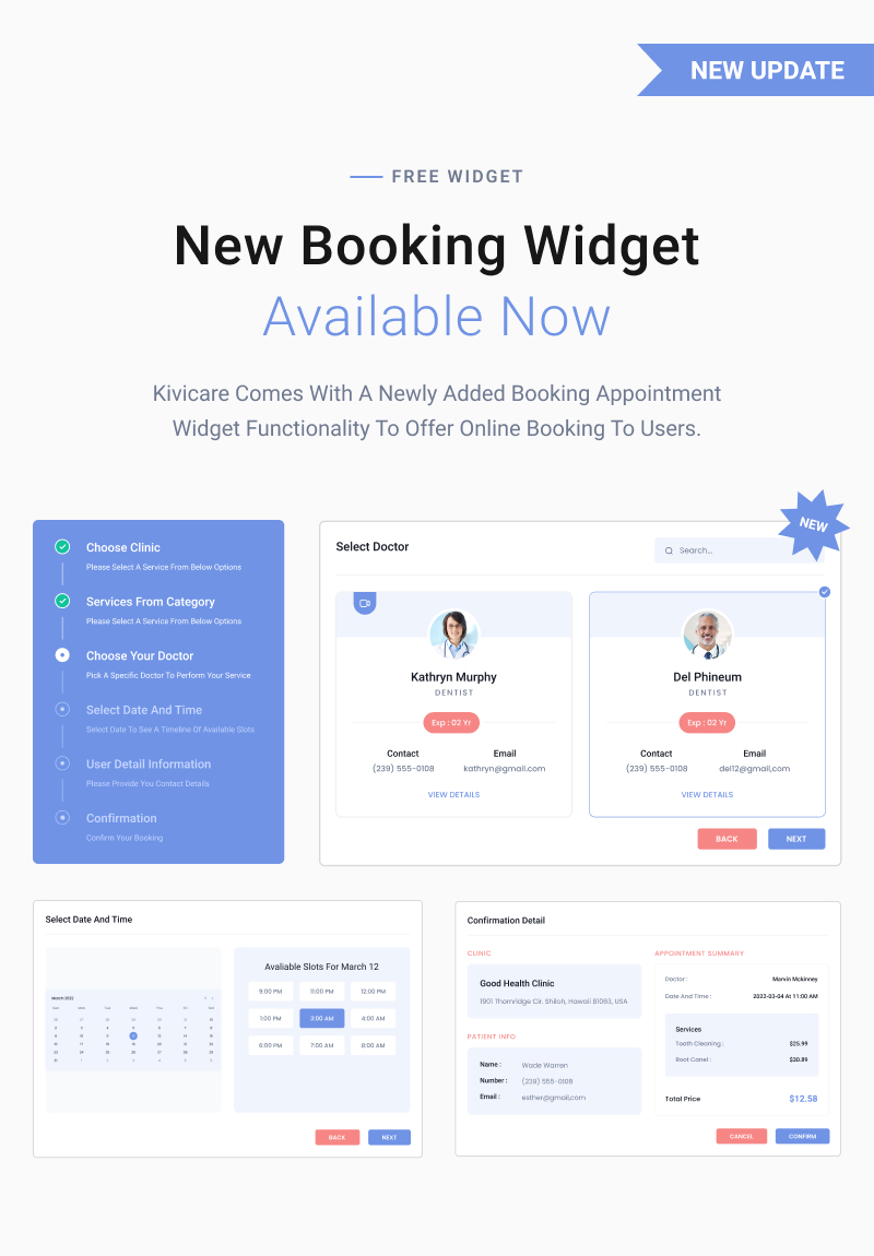 range Habitual naked KiviCare 2.0 - Medical Clinic & Patient Management WordPress Solution by  iqonicdesign