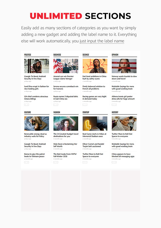 Newspaper - Classic News Blogger Theme - 6