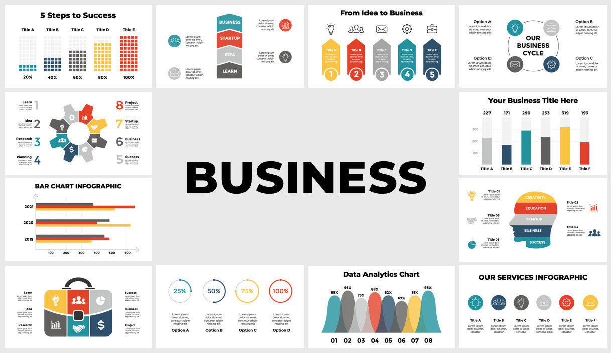 Wowly - 3500 Infographics & Presentation Templates! Updated! PowerPoint Canva Figma Sketch Ai Psd. - 40