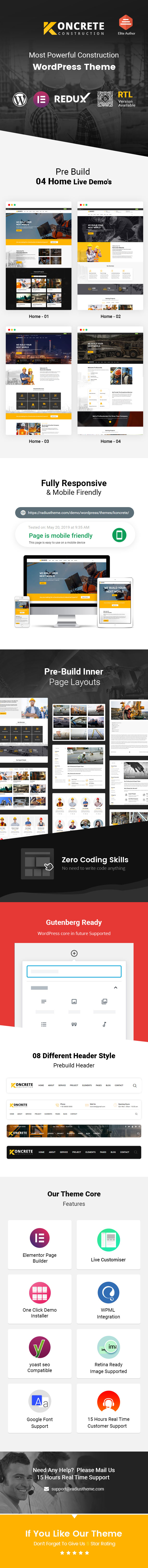 Construction company WordPress Theme