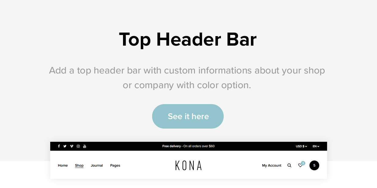 Kona - Modern & Clean eCommerce WordPress Theme - 5