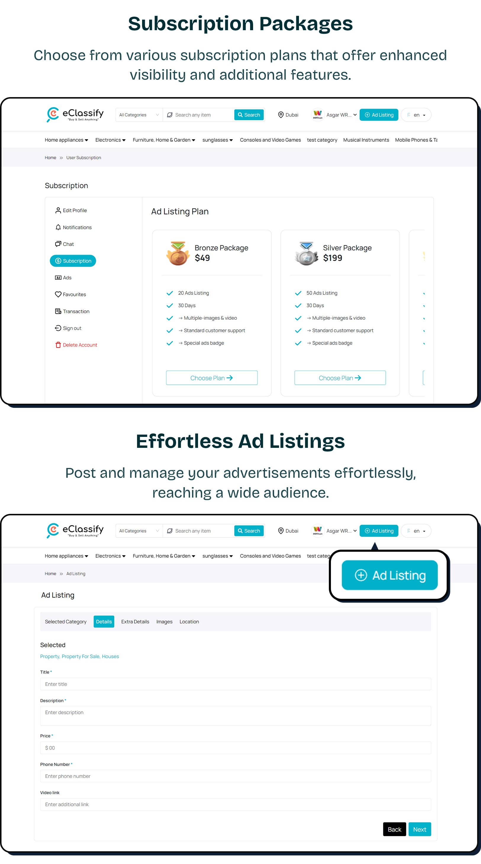 eClassify - Classified Buy and Sell Marketplace Flutter App with Laravel Admin Panel - 31