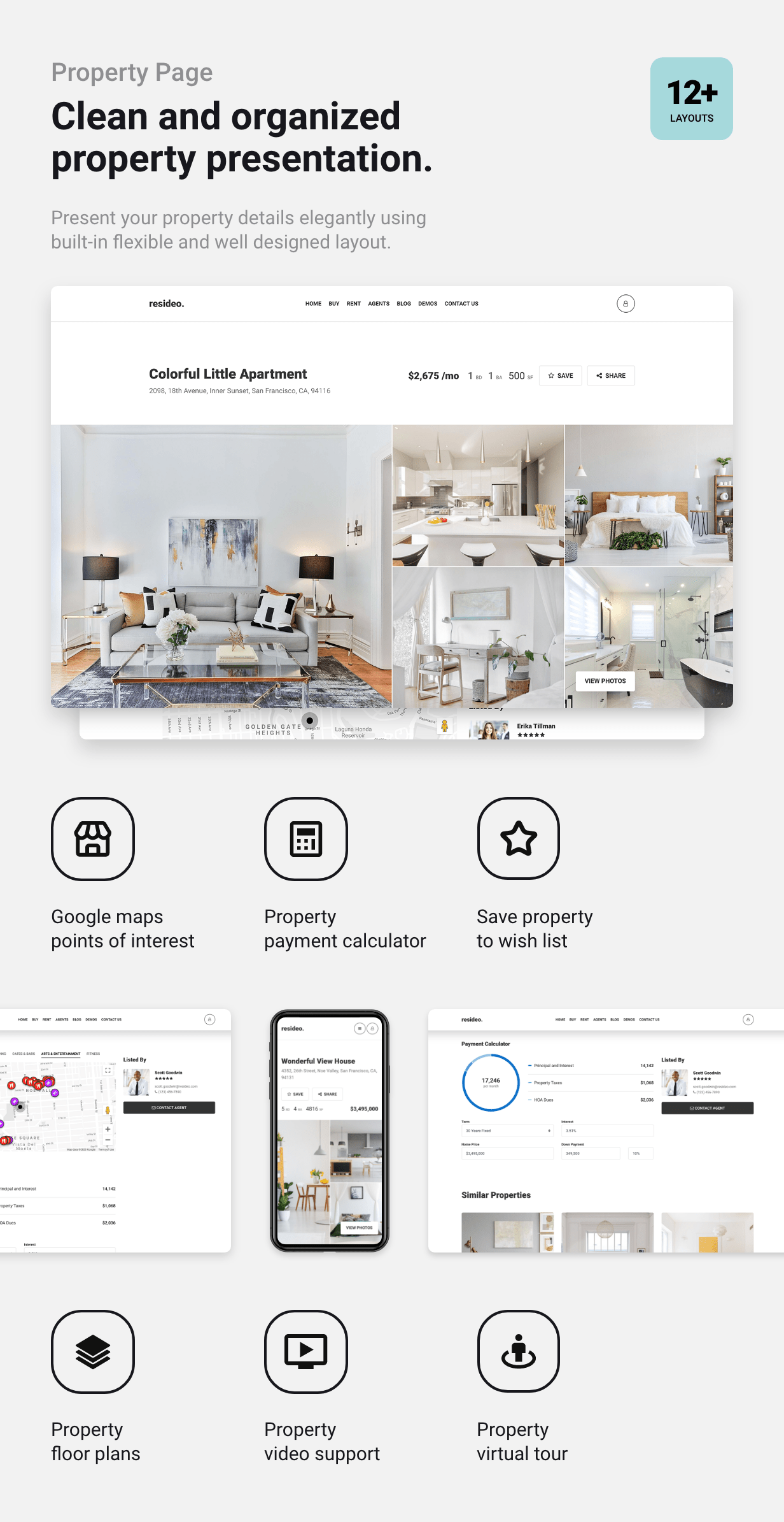 Resideo - Real Estate WordPress Theme - Single Property