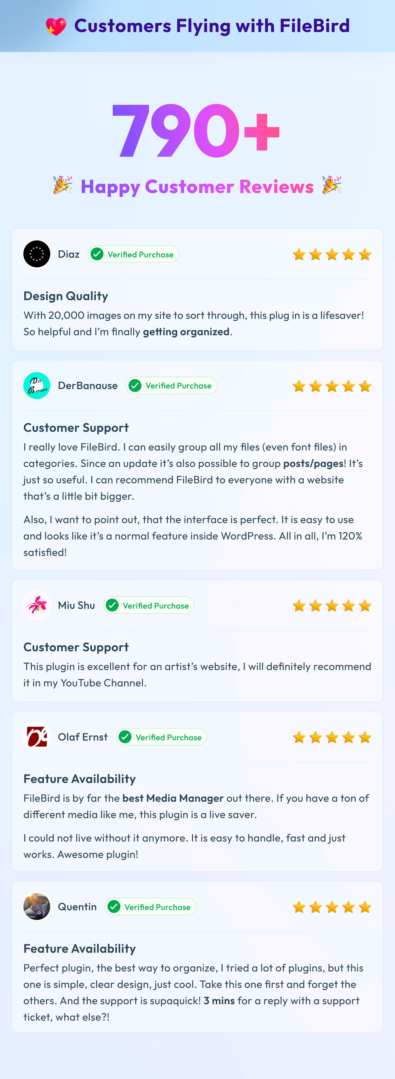 FileBird Reviews
