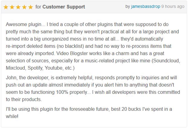 Video Blogster Pro - import YouTube videos to WordPress. Also DailyMotion, Spotify, Vimeo, more - 9