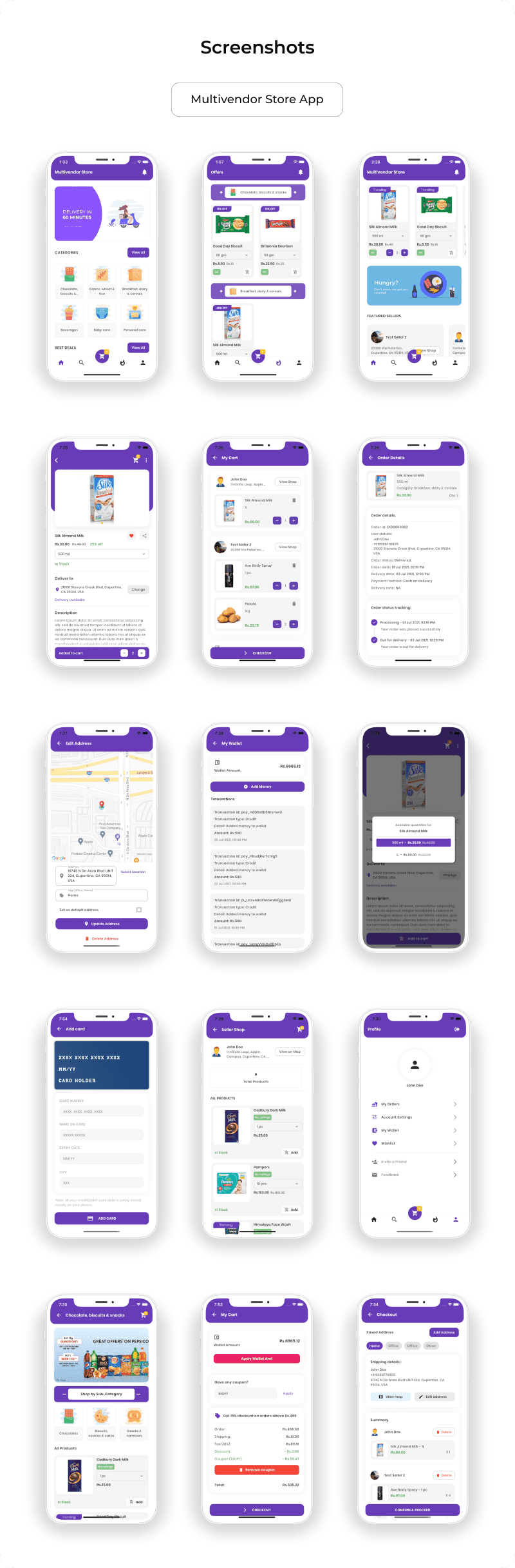 Multiplevendor Store, Seller app, Delivery app, Admin app - 1