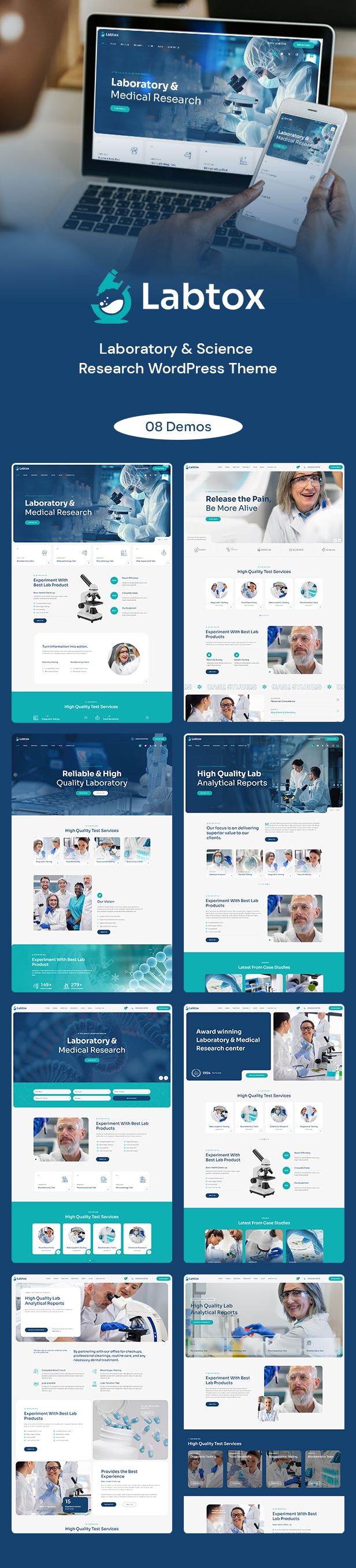Labtox - Laboratory & Science Research WordPress Theme - 2