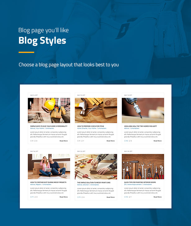 Handyman Services - Construction & Renovation WordPress Theme by cmsmasters