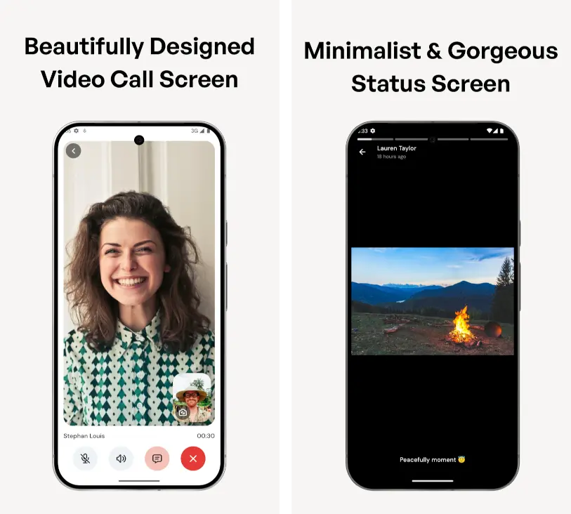 Video Call & Status Feature