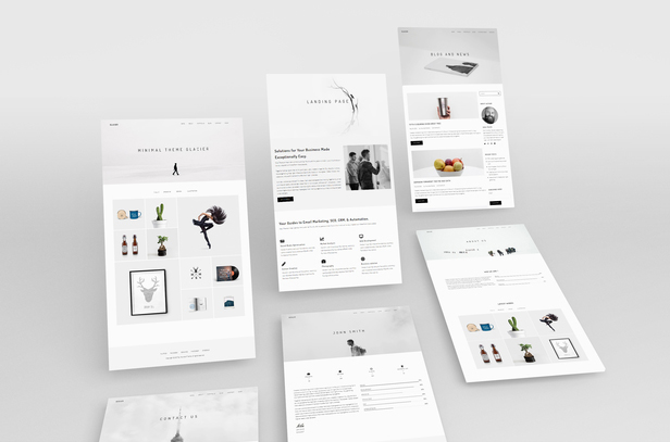 Glacier - Minimal Portfolio and Agency HubSpot Theme - 4