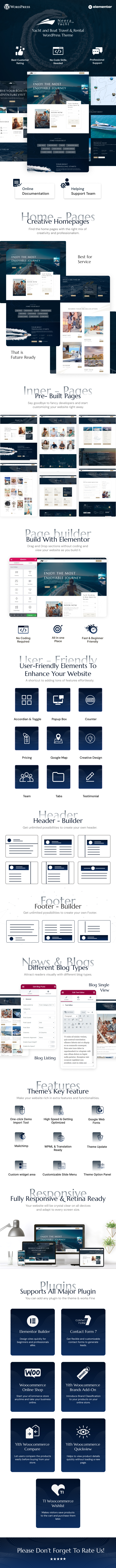 Neera - Yacht, Boat Travel & Rental WordPress Theme - 1