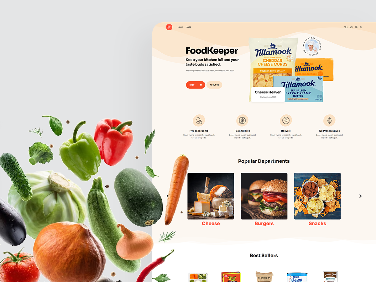 Food Store - Elementor Template Kit
