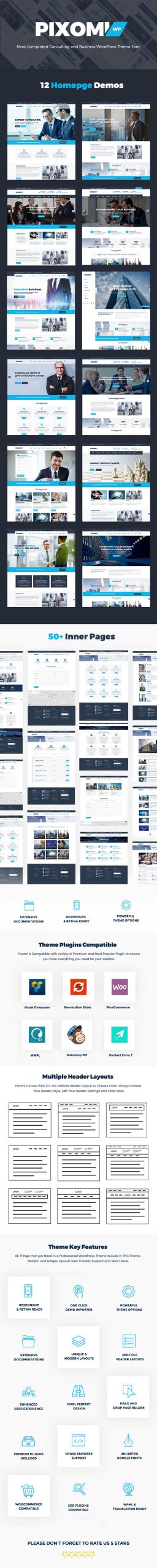 Pixomi Theme Features