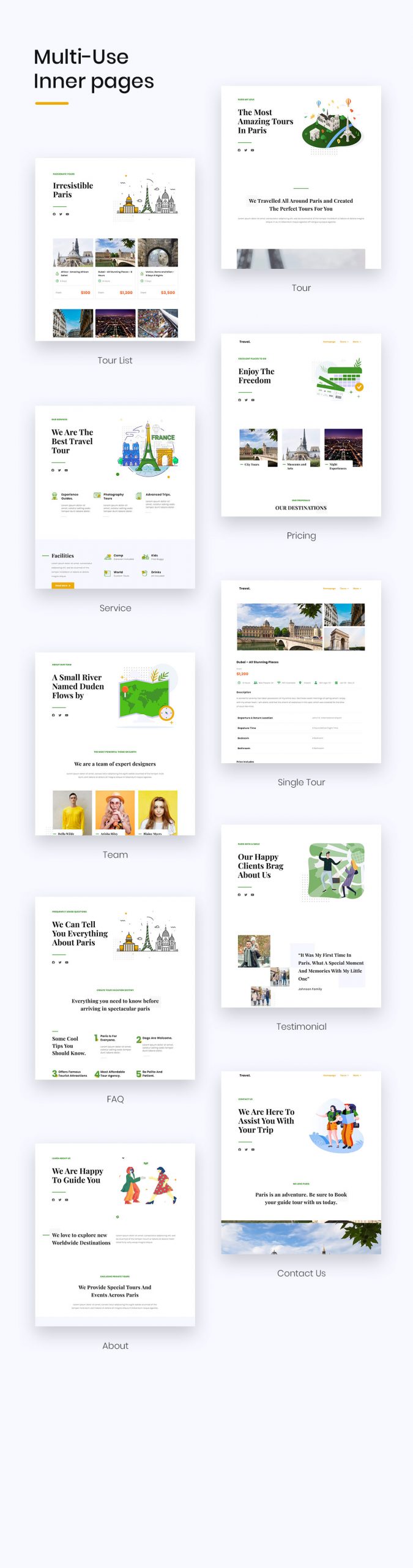 Touraza | Travel & Tour Agency Elementor Template Kit - 2