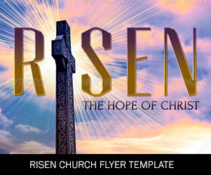 Risen Church Flyer Template 
