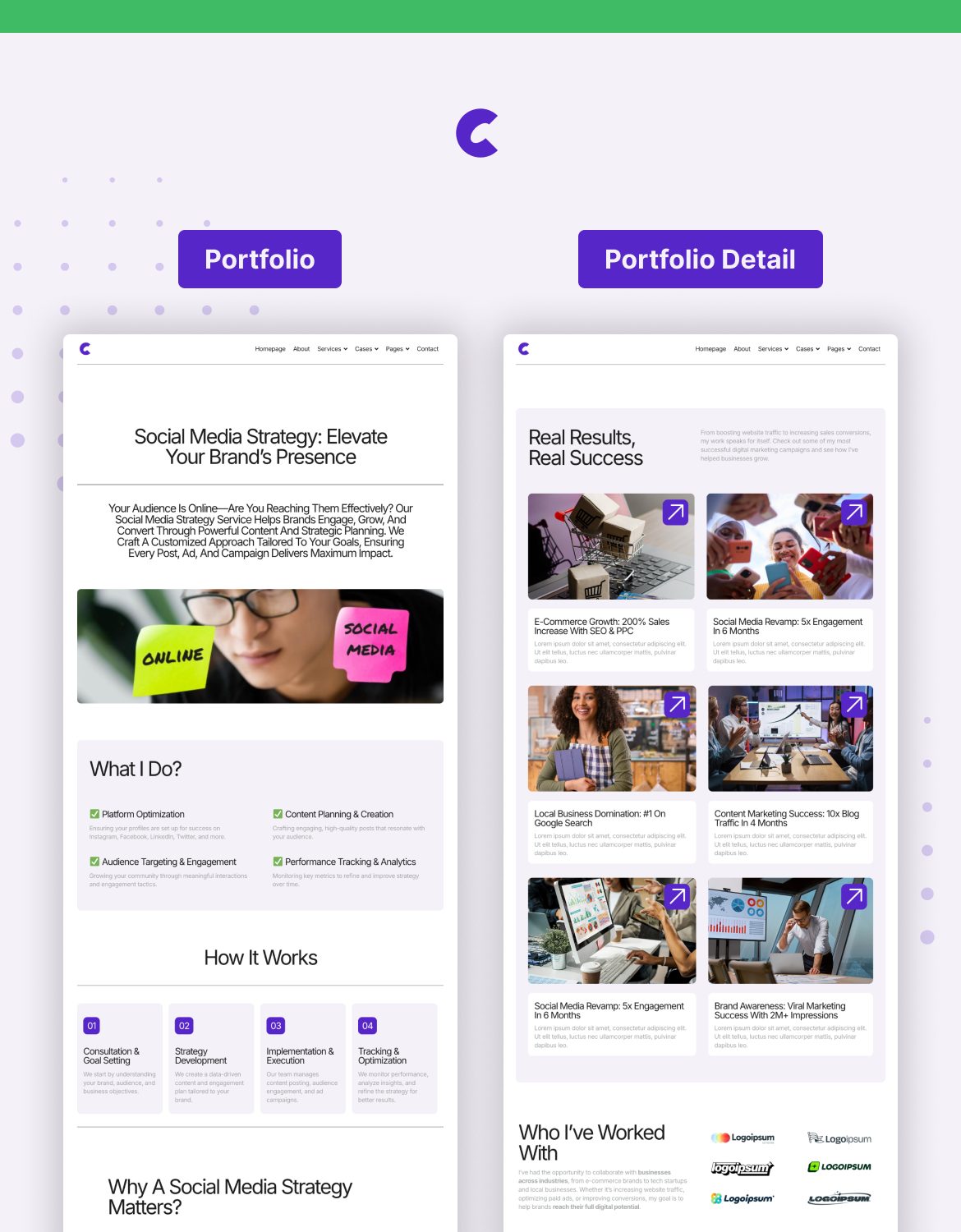 Charaka - Digital Marketer Portfolio Elementor Pro Template Kit - 3