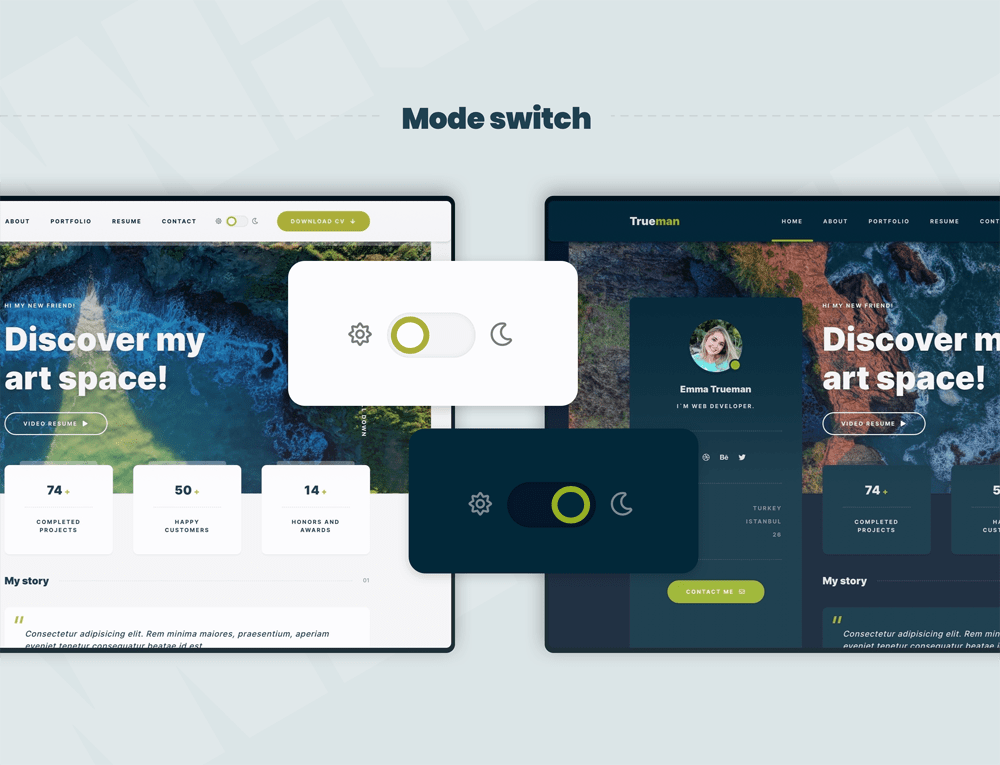 Trueman - Personal Portfolio React NextJS Template - Description 3