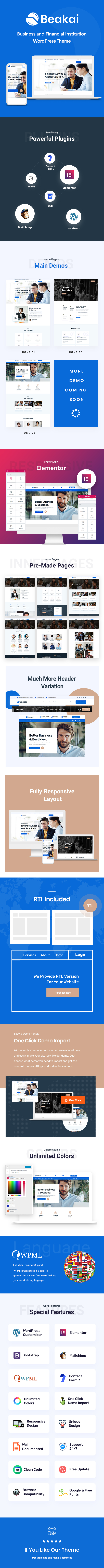 Beakai - Multipurpose Business WordPress Theme 5 Multipurpose Business WordPress Theme