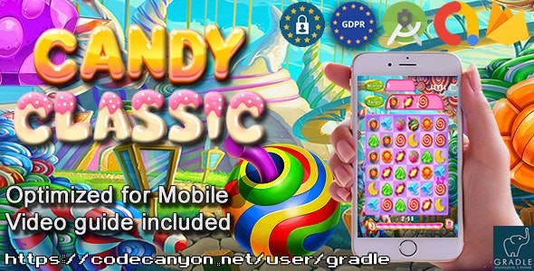 Candy Classic (Admob + GDPR + Android Studio) - CodeCanyon Item for Sale