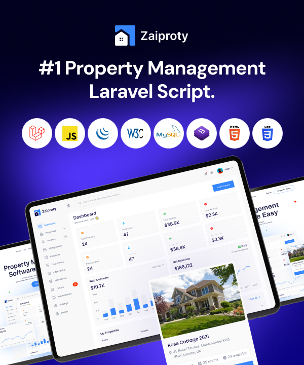Zaiproty - Property Management Laravel Script - 2