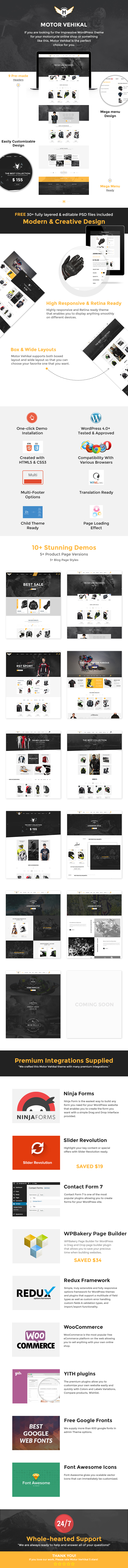 Motor Vehikal - Motorcycle WooCommerce WordPress Theme