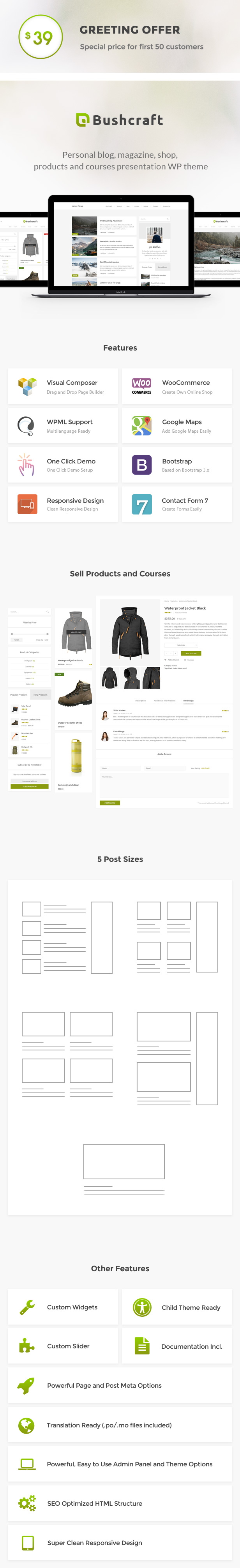 Bushcraft - Personal Blog WordPress Theme