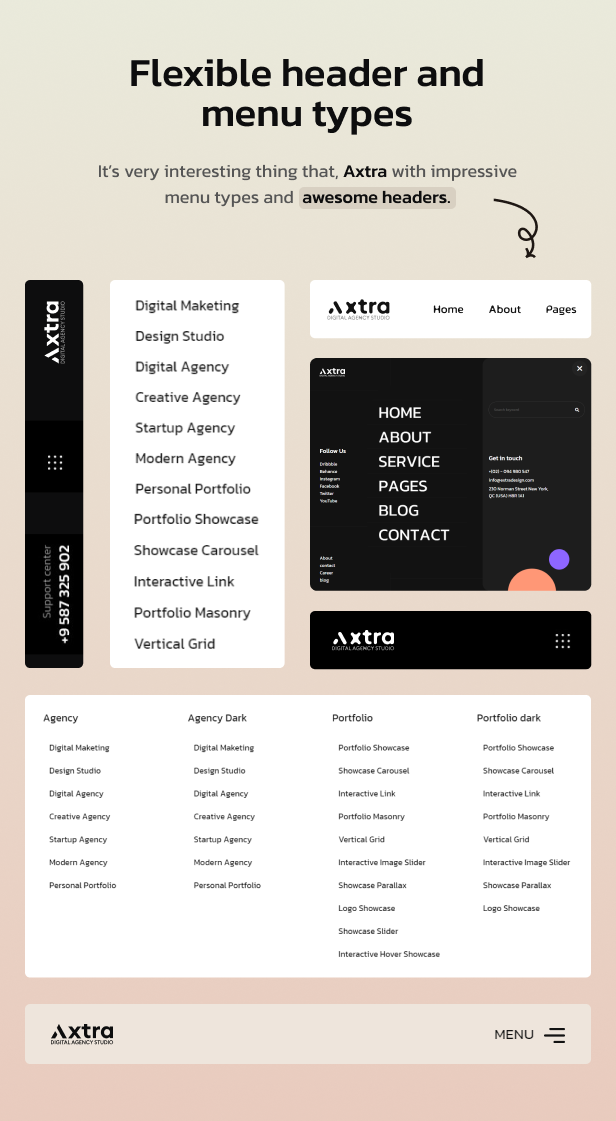 Axtra | Digital Agency Creative Portfolio Theme