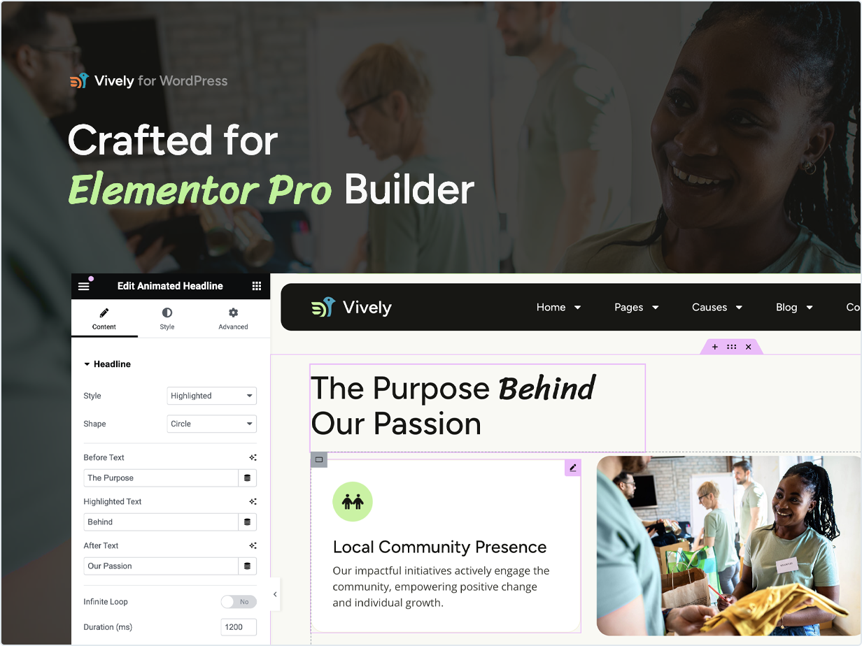 Crafted for Elementor Builder