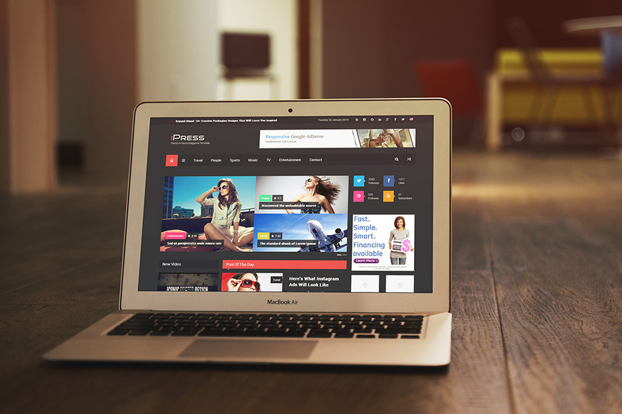 iPress - News Magazine HTML5 Template - 1